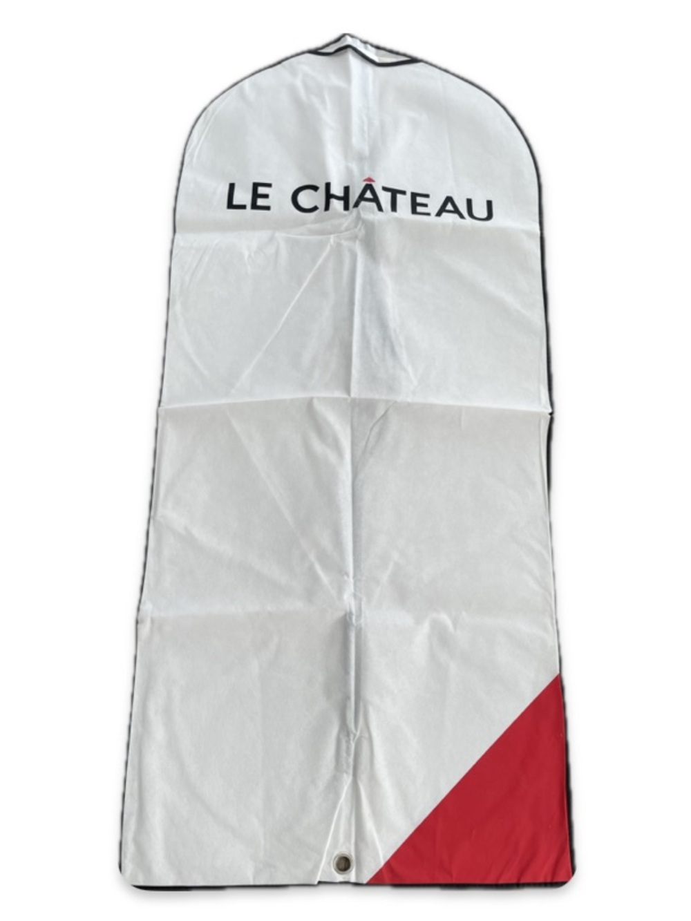 Le Château White Garment Bag 🔥 - Red Accent, Brand New - Picture 2 of 5